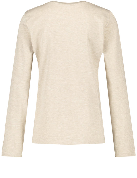 Langarmshirt mit Picture Print CAPPUCCINO MELANGE Bild 2