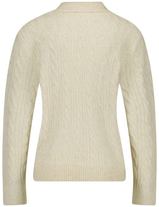 PULLOVER 1/1 ARM ANTIQUE WHITE MELANGE Bild 2