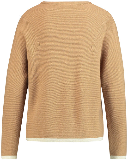 PULLOVER 1/1 ARM CAMEL-MELANGE Bild 2