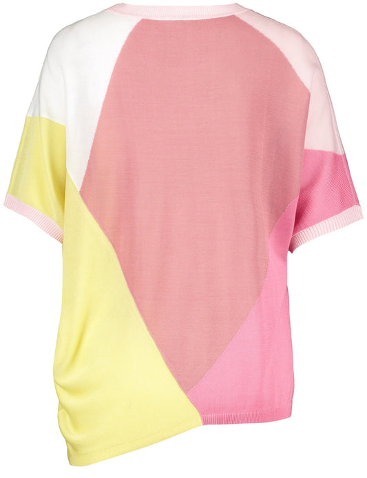 PULLOVER 1/2 ARM PASTEL ROSE OFFWHITE PATCH Bild 2