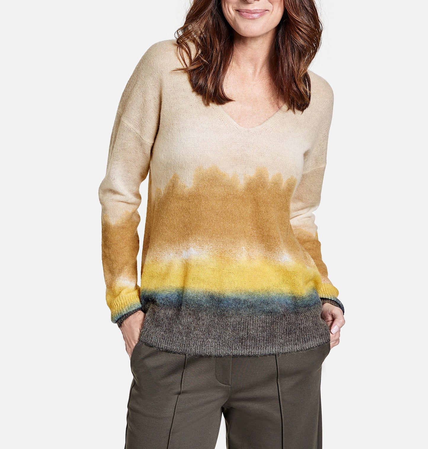 Pullover mit Wellenstreifen CEDAR/ LEAF/ CLAY Bild 5