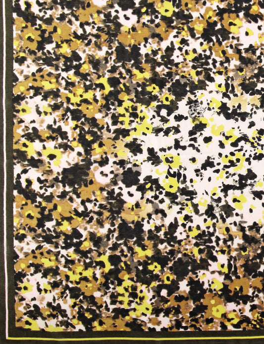 Schal mt Allovermuster SCHILF OLIVE DRUCK Bild 2