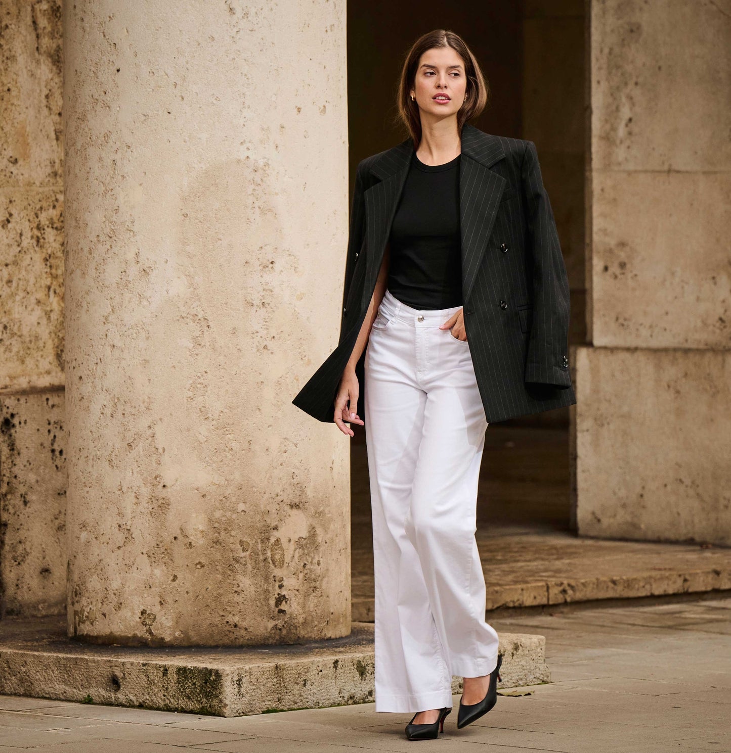 MAC JEANS - DREAM WIDE, DREAM Wonder light Denim Trousers MAC Ladie Bild 10