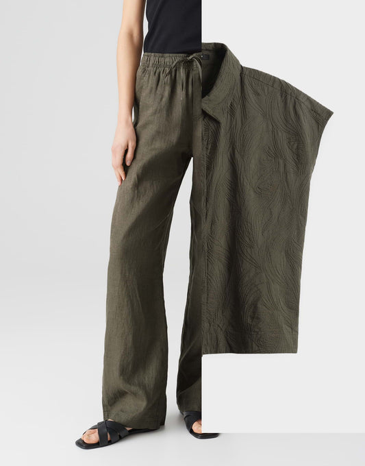 Mileni linen olive leaf Bild 2