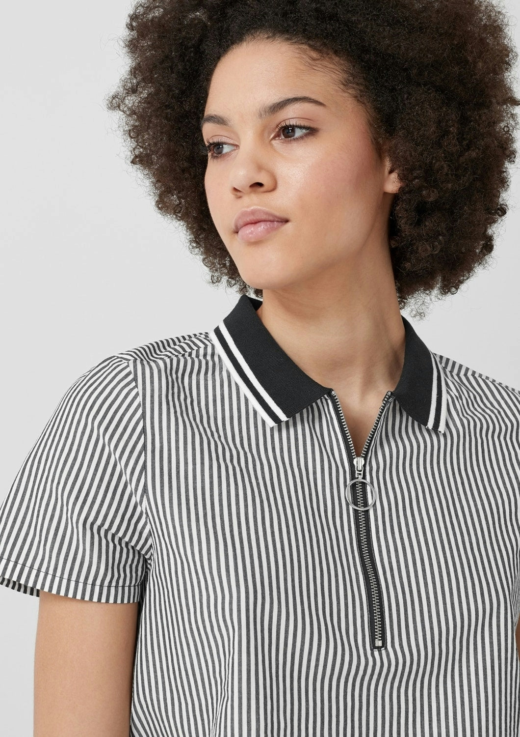 Bluse kurzarm GREY/BLACK Bild 4