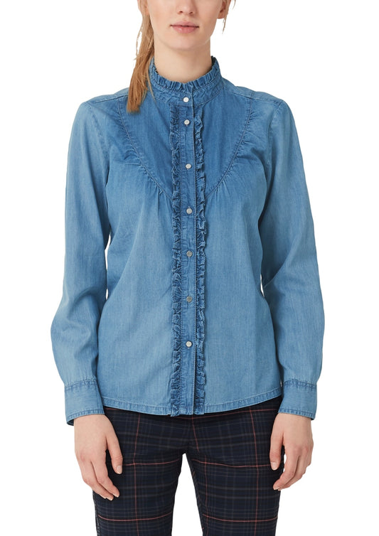 Bluse langarm BLUE Bild 2