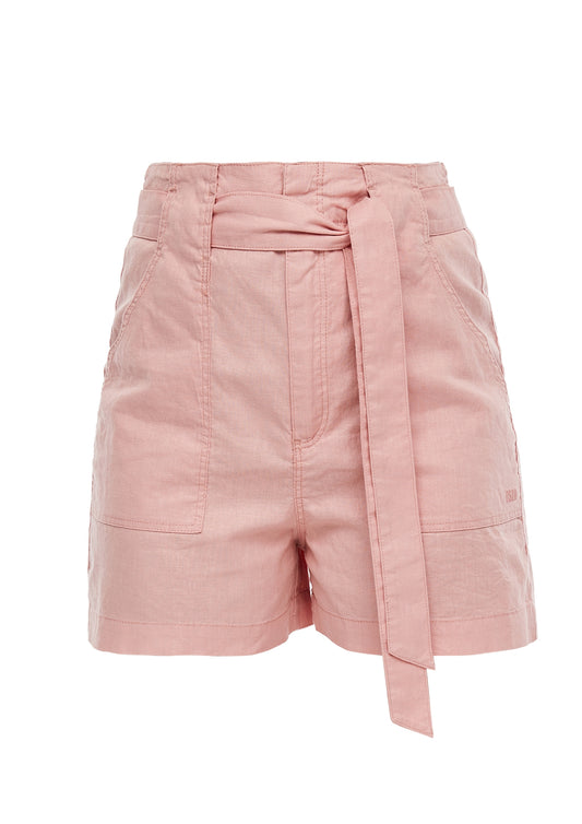 Leinenmix-Hose coral rose Bild 2