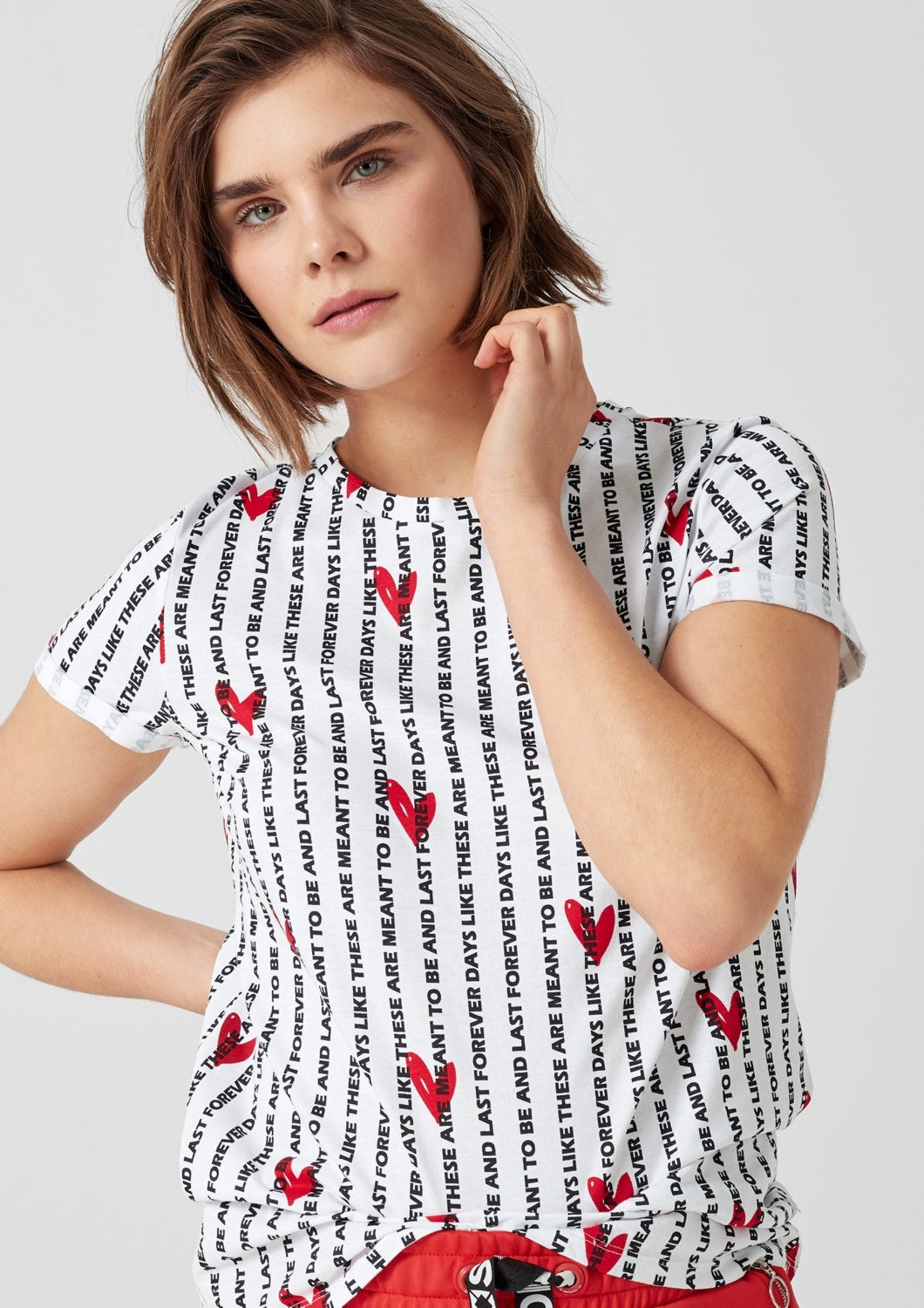 T-Shirt kurzarm white AOP Bild 4