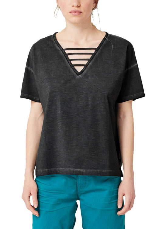 T-Shirt kurzarm GREY/BLACK Bild 2