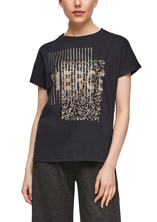 T-Shirt kurzarm GREY/BLACK Bild 2