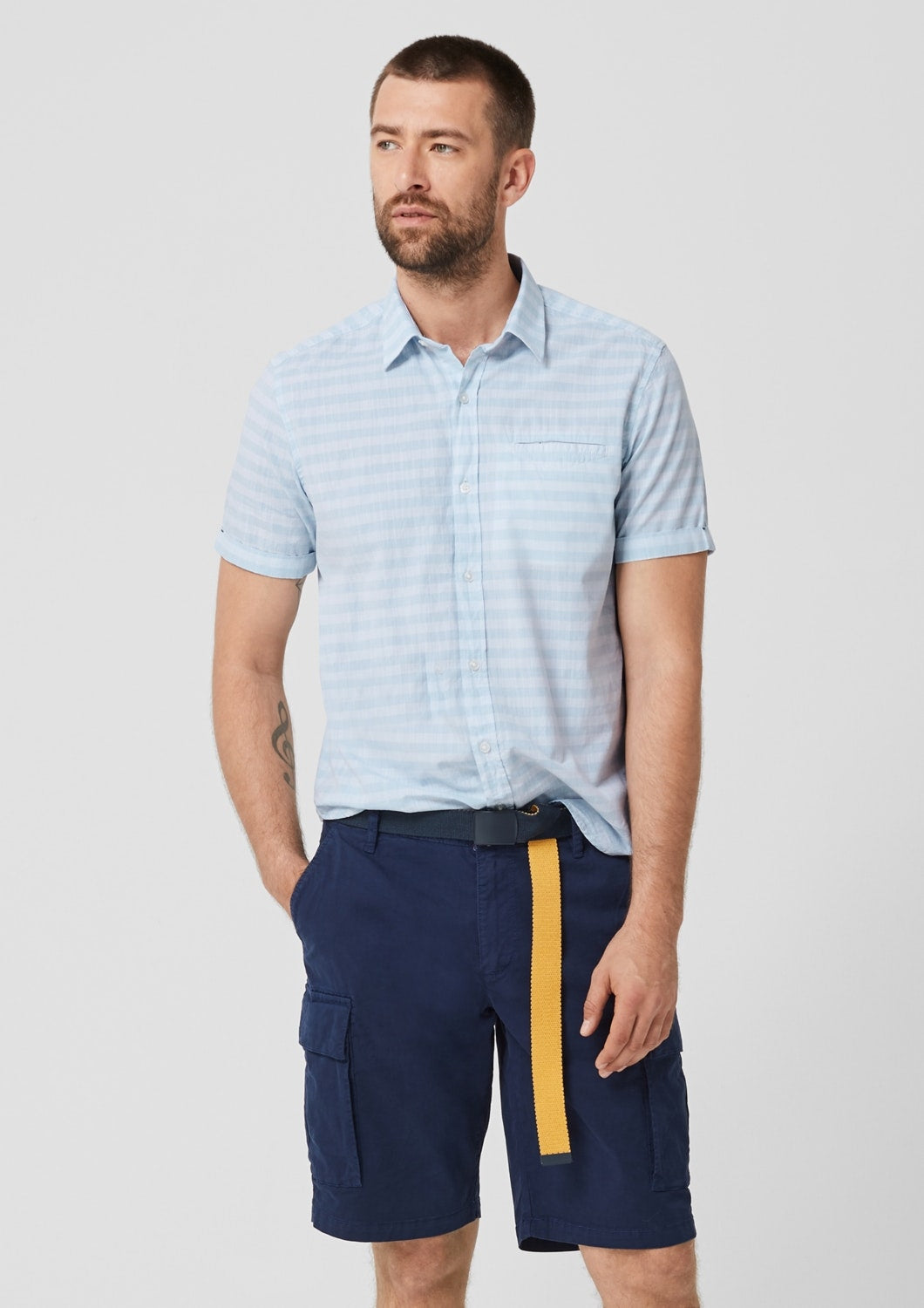 HEMD REGULAR FIT 1/2 ARM BLUE Bild 4