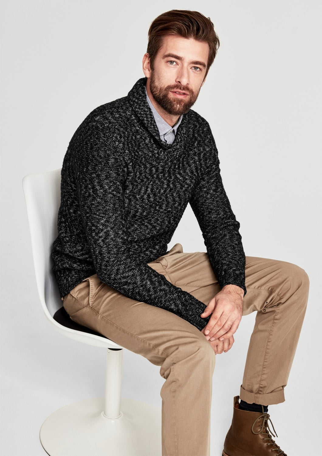 Pullover langarm GREY/BLACK Bild 4