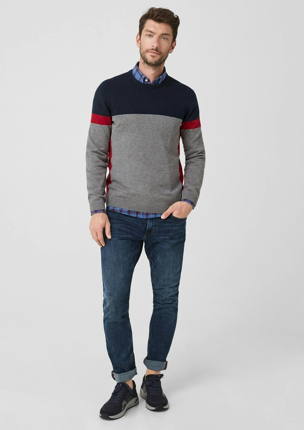 Pullover langarm BLUE Bild 4