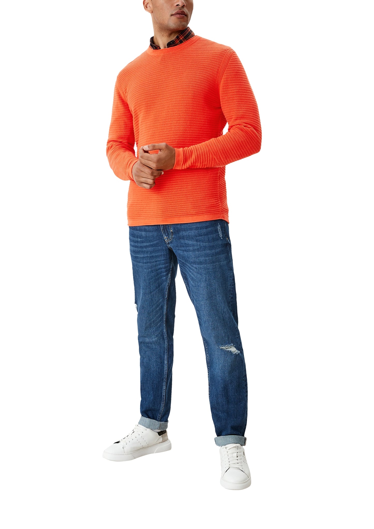 Pullover langarm firey oran Bild 4