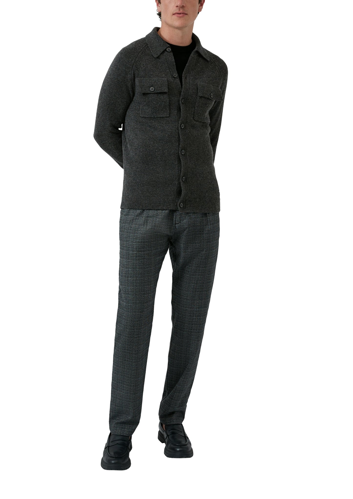 Strickjacke GREY/BLACK Bild 4