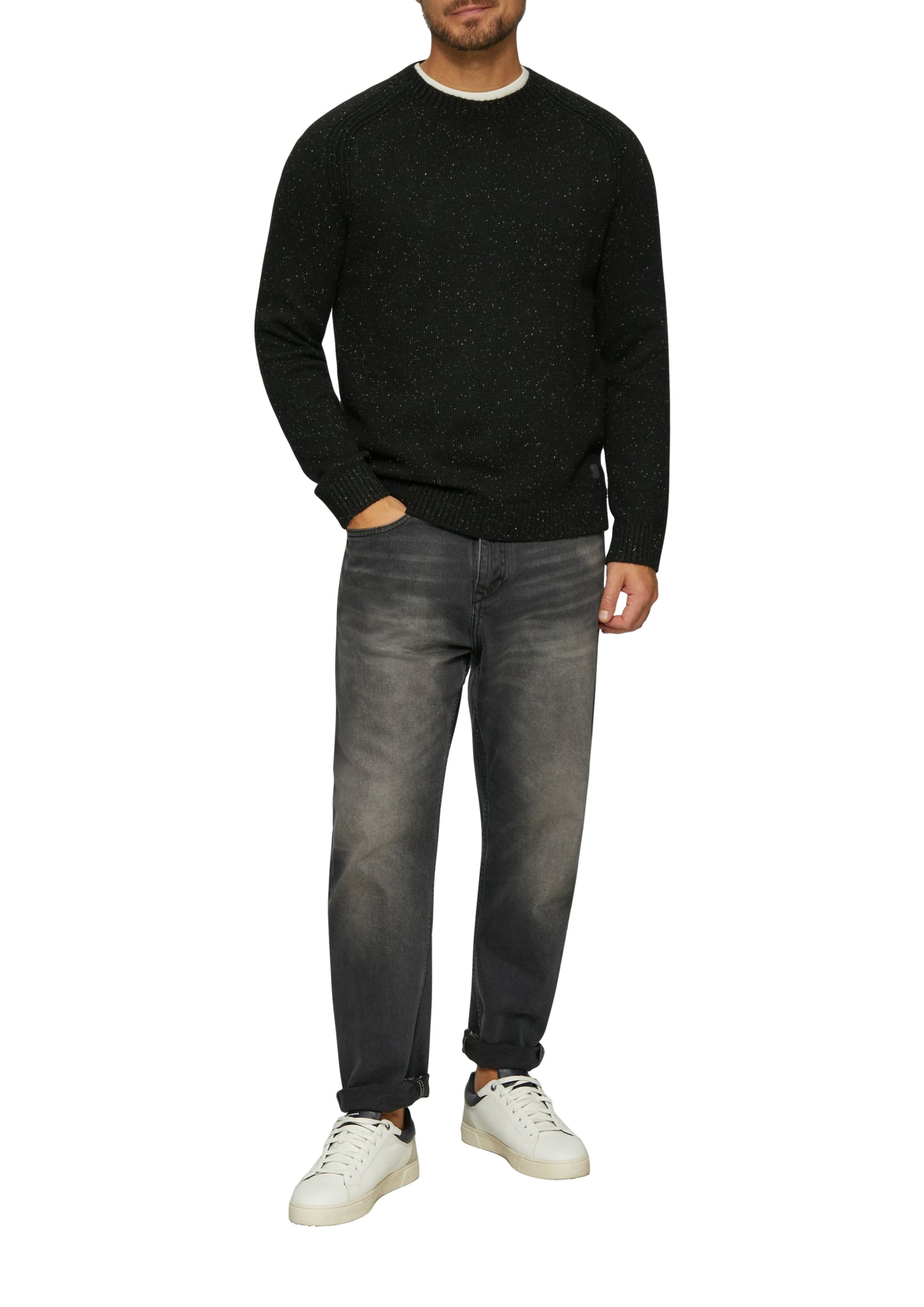 Strickpullover GREY/BLACK Bild 4