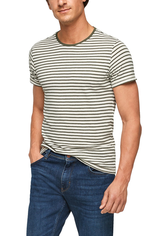 T-Shirt kurzarm khaki/oliv Bild 2