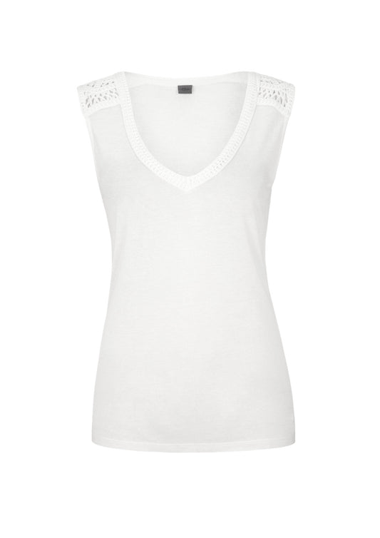 T-SHIRT ÄRMELLOS WHITE Bild 2