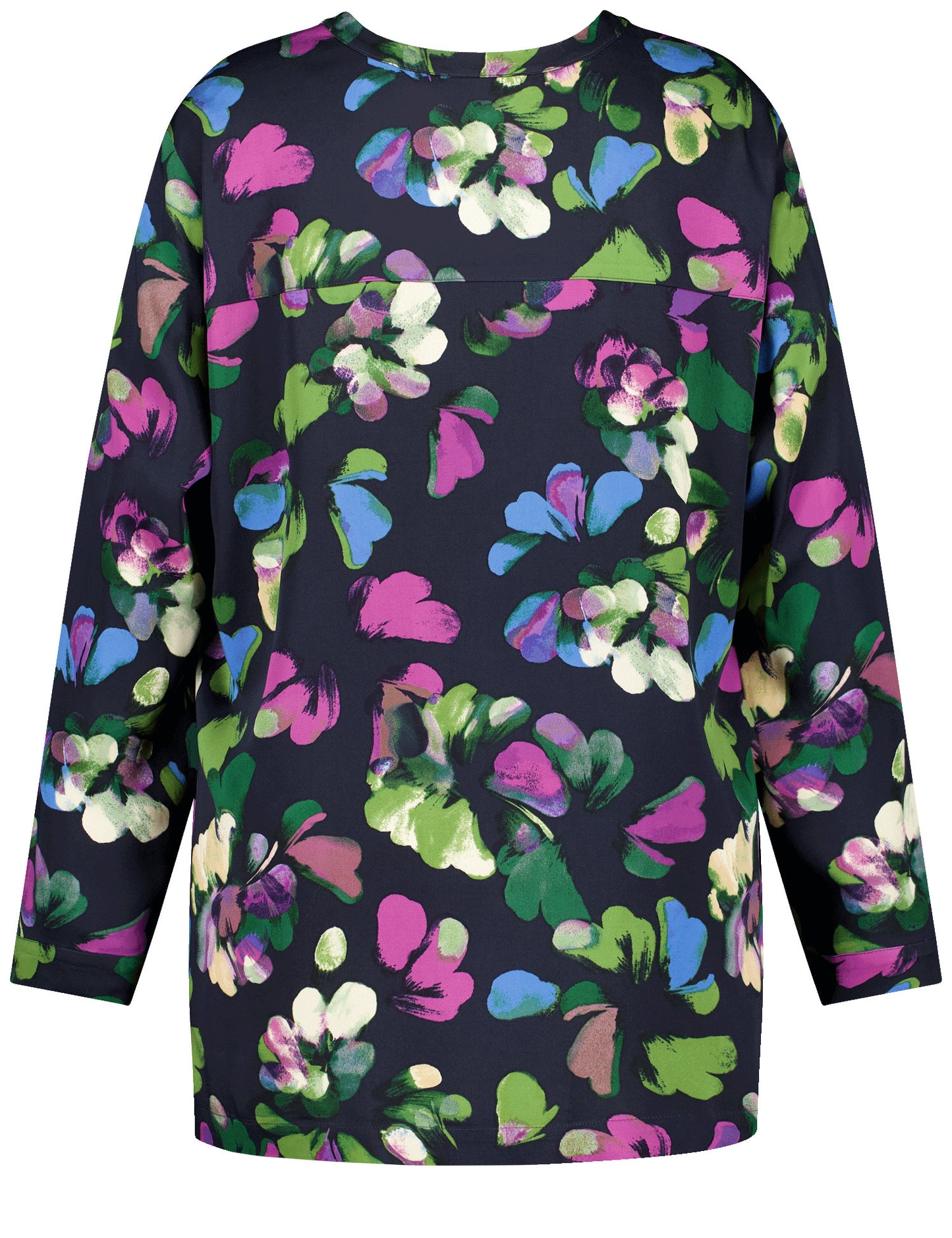 BLUSE 1/1 ARM DARK GREEN GEMUSTERT Bild 2