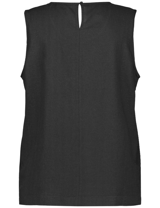 BLUSE OHNE ARM BLACK Bild 2
