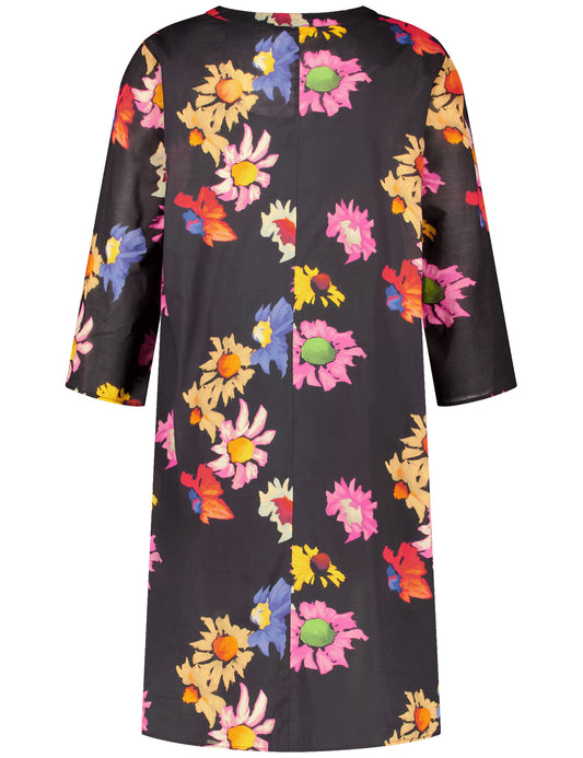 KLEID GEWEBE BLACK GEMUSTERT Bild 2