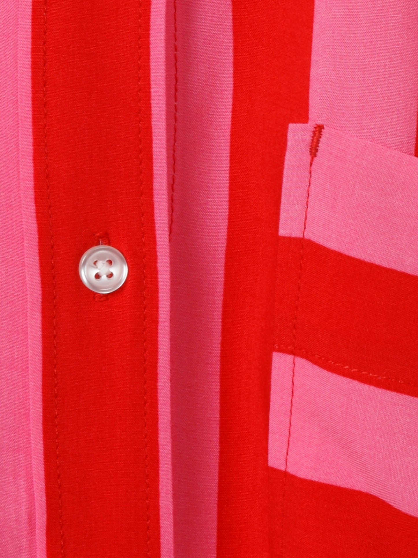 Bluse Hemdkragen 1/1 Arm Druck pink / rot Bild 3