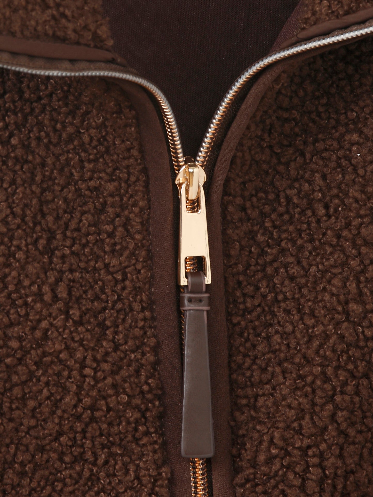 Jacke Kragen 1/1 Arm Zipper Taschen kaffee Bild 3
