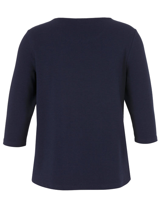 Sweatshirt Rundhals 3/4 Arm indigo Bild 2
