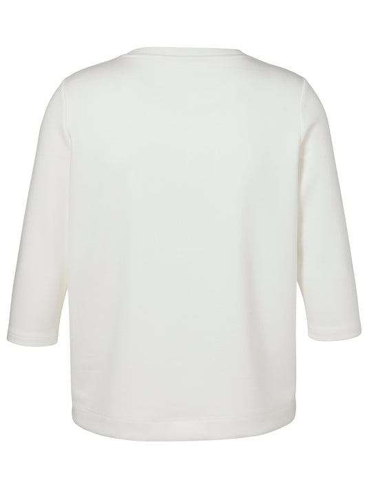 Sweatshirt Rundhals 3/4 Arm Motiv ecru Bild 2
