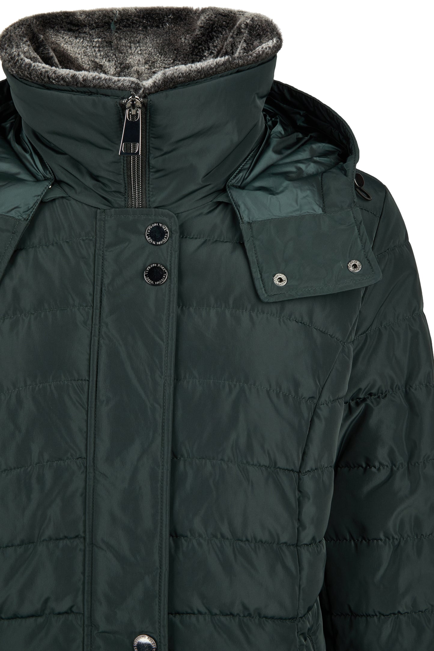 Jacke Down Free mit Kapuze und Webpelz 697 Bild 3