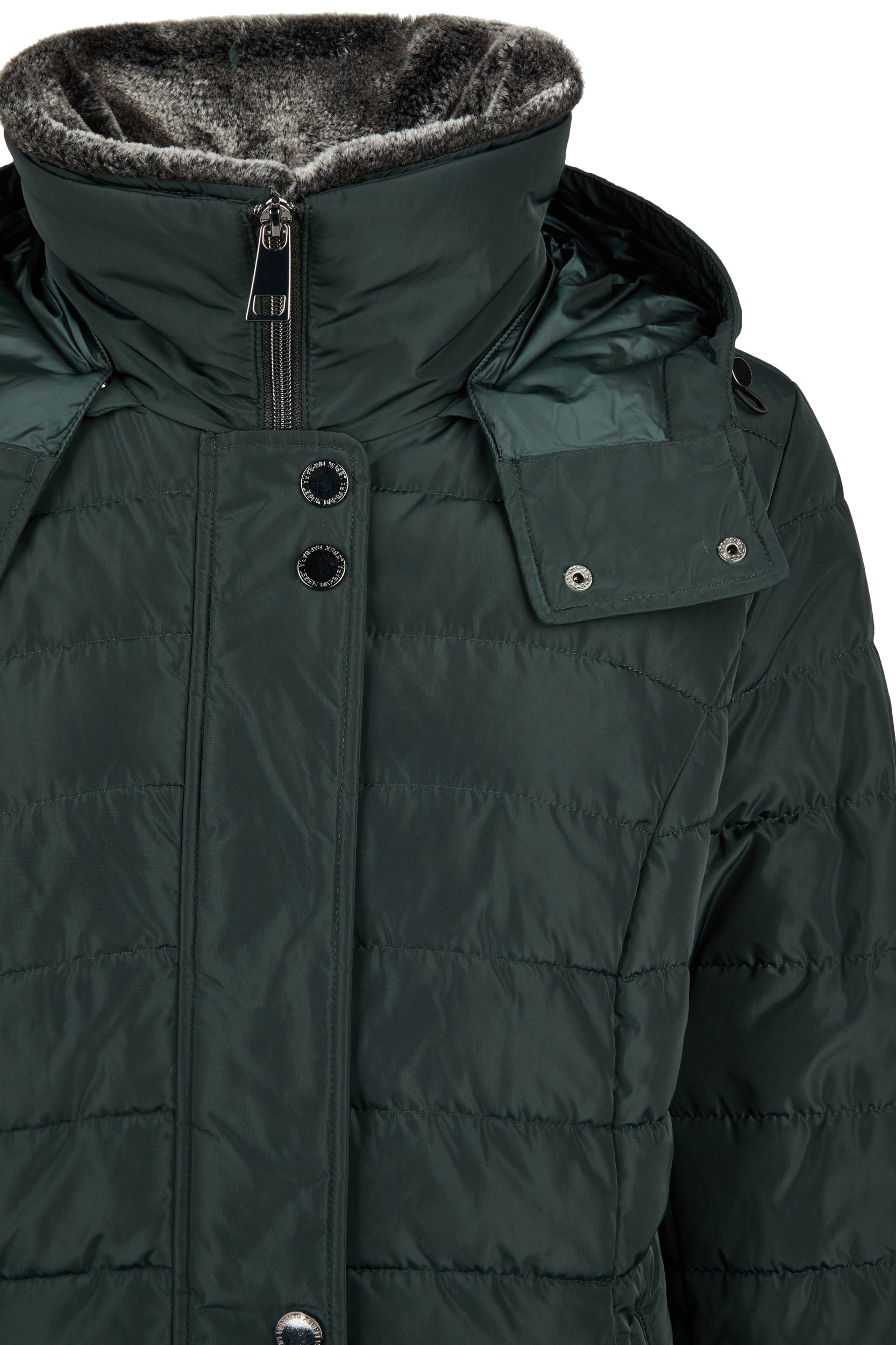 Jacke Down Free mit Kapuze und Webpelz 697 Bild 3