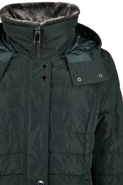 Jacke Down Free mit Kapuze und Webpelz 697 Bild 3