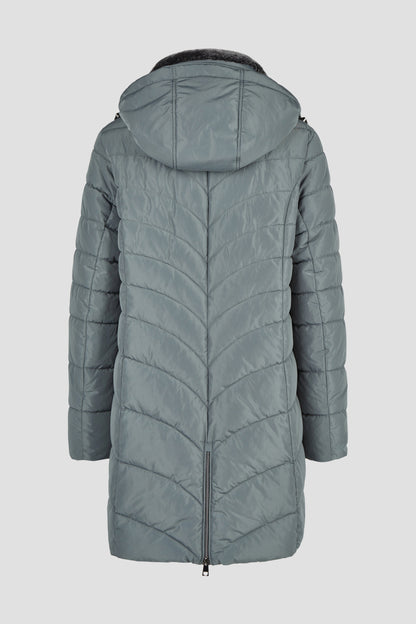 Jacke Down Free mit Kapuze und Webpelz 658 Bild 2