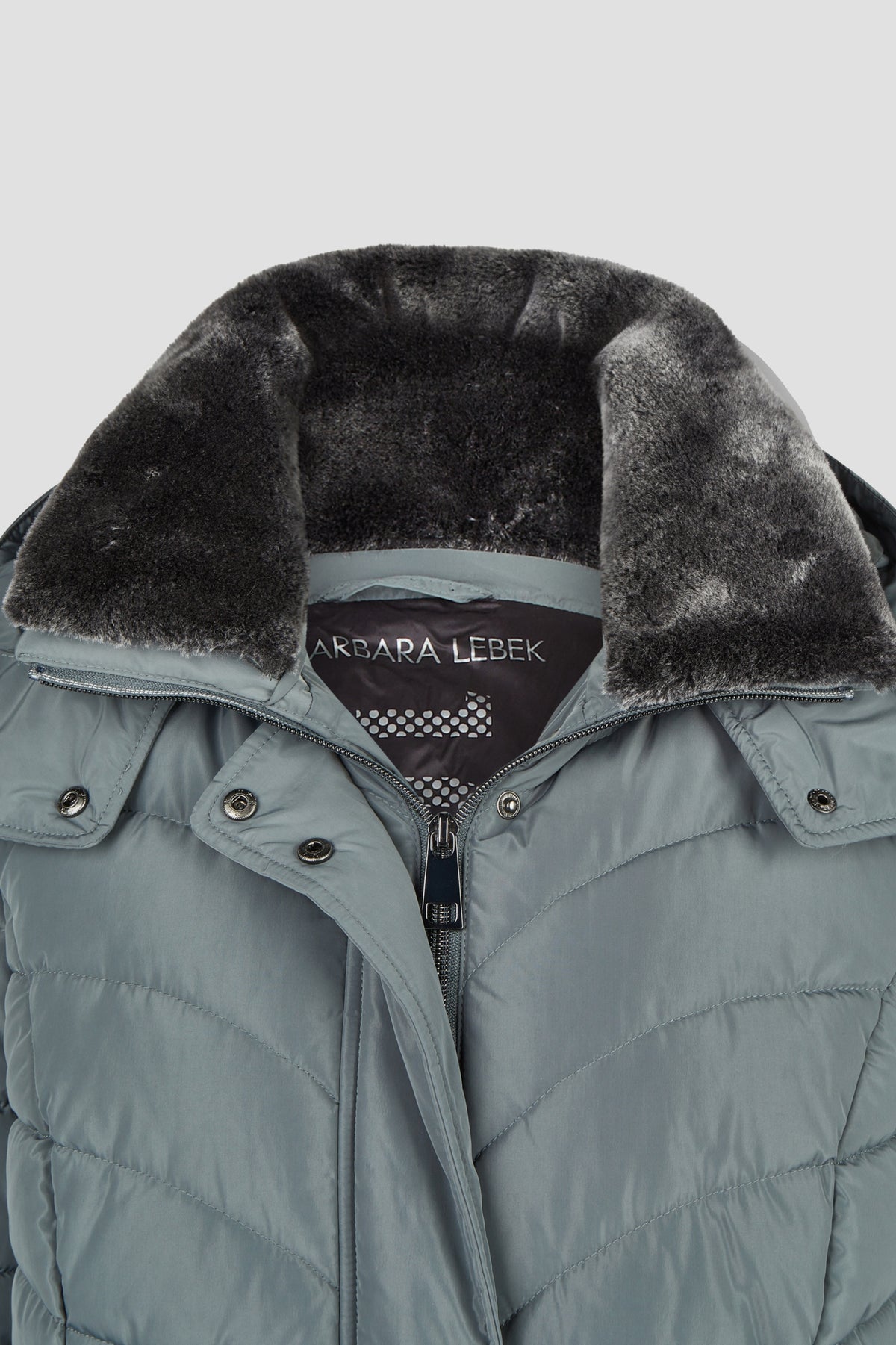 Jacke Down Free mit Kapuze und Webpelz 658 Bild 3