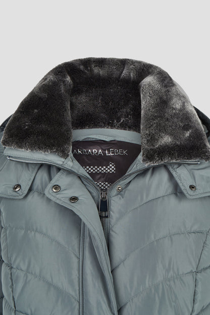 Jacke Down Free mit Kapuze und Webpelz 658 Bild 3