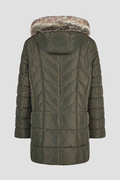 Jacke Down Free mit Kapuze und Webpelz 676 Bild 5