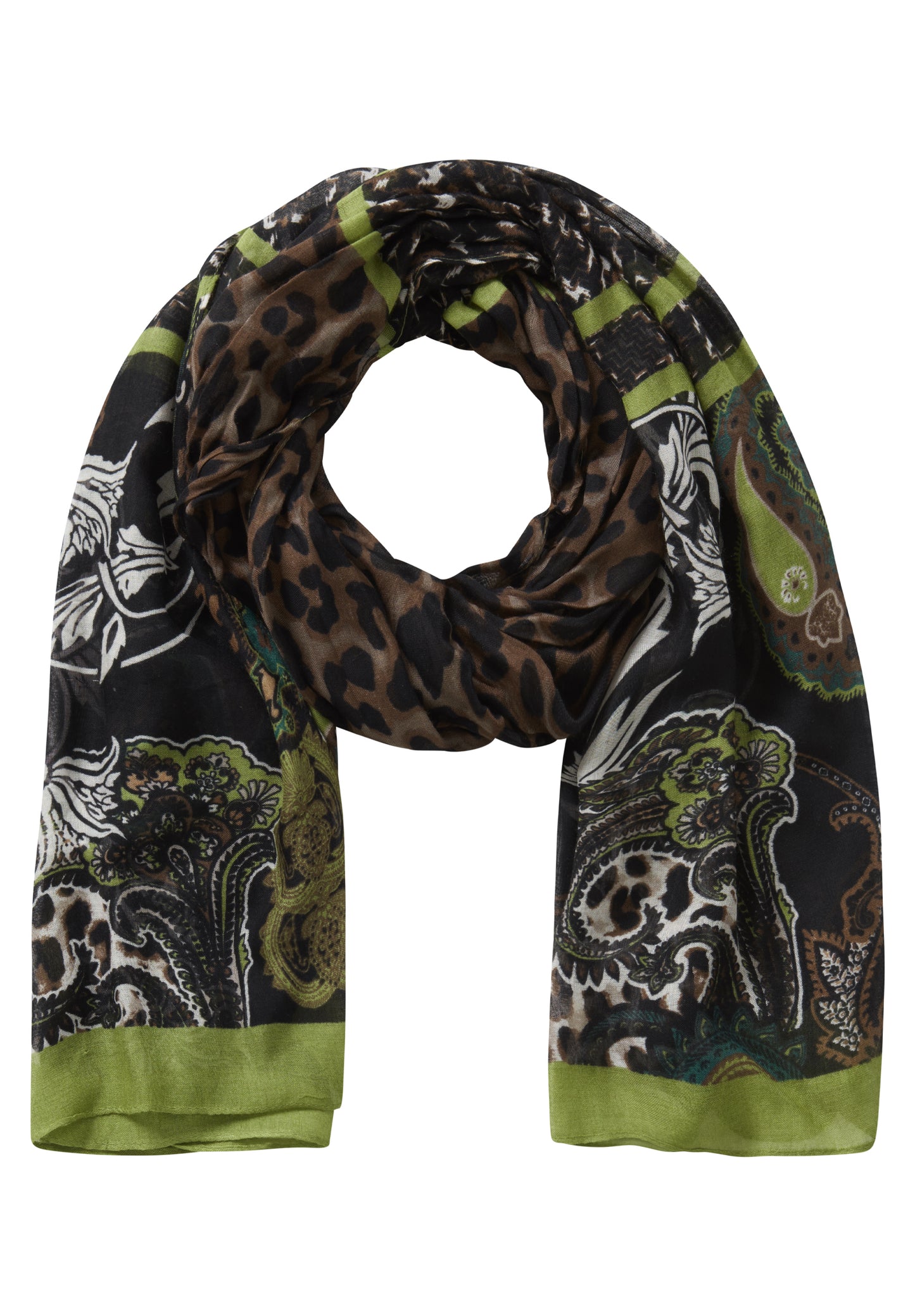 Basic-Schal Black/Green Bild 1