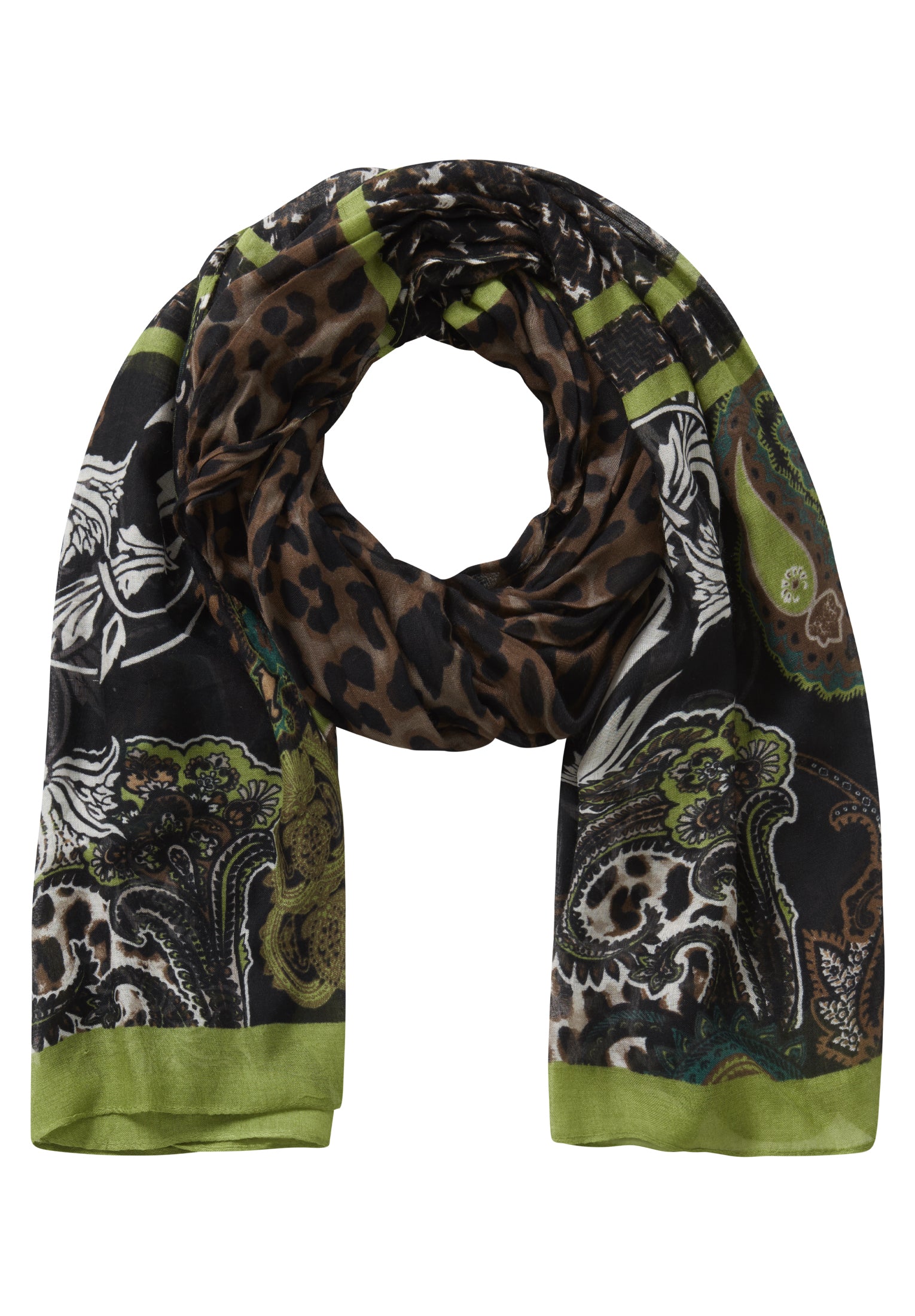Basic-Schal Black/Green Bild 1