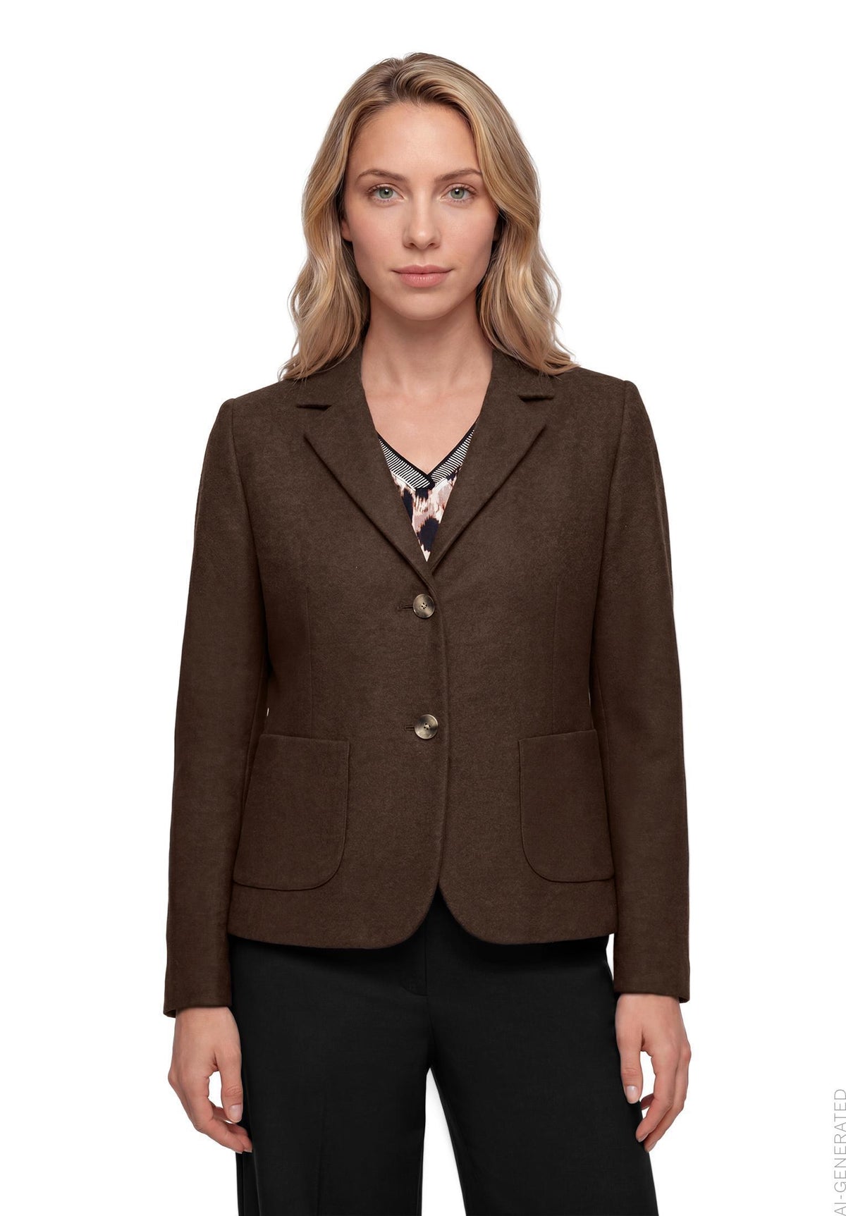 Blazer Kurz Einreiher 1/1 Arm Light Maroon Bild 3