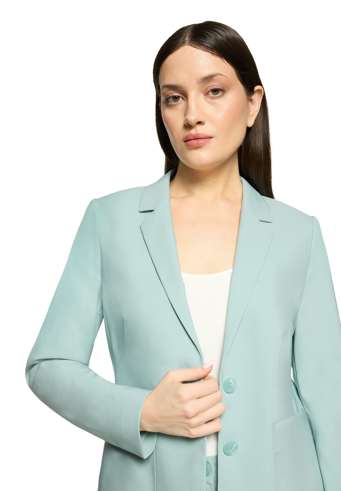 Blazer Kurz Einreiher 1/1 Arm Gray Mist Bild 6