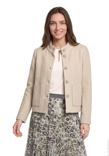 Blazerjacke Kurz 1/1 Arm Bright Taupe Bild 3