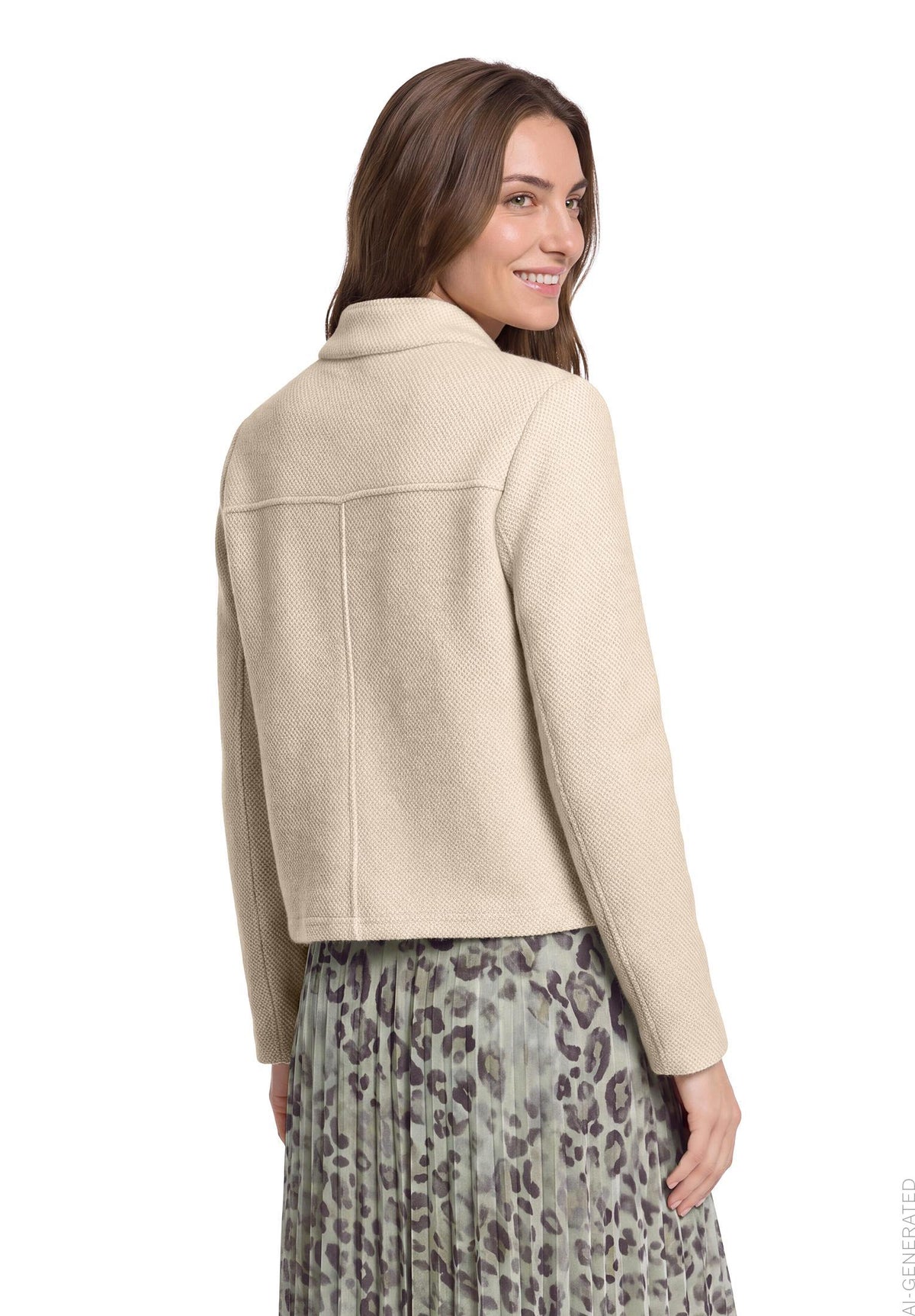Blazerjacke Kurz 1/1 Arm Bright Taupe Bild 4