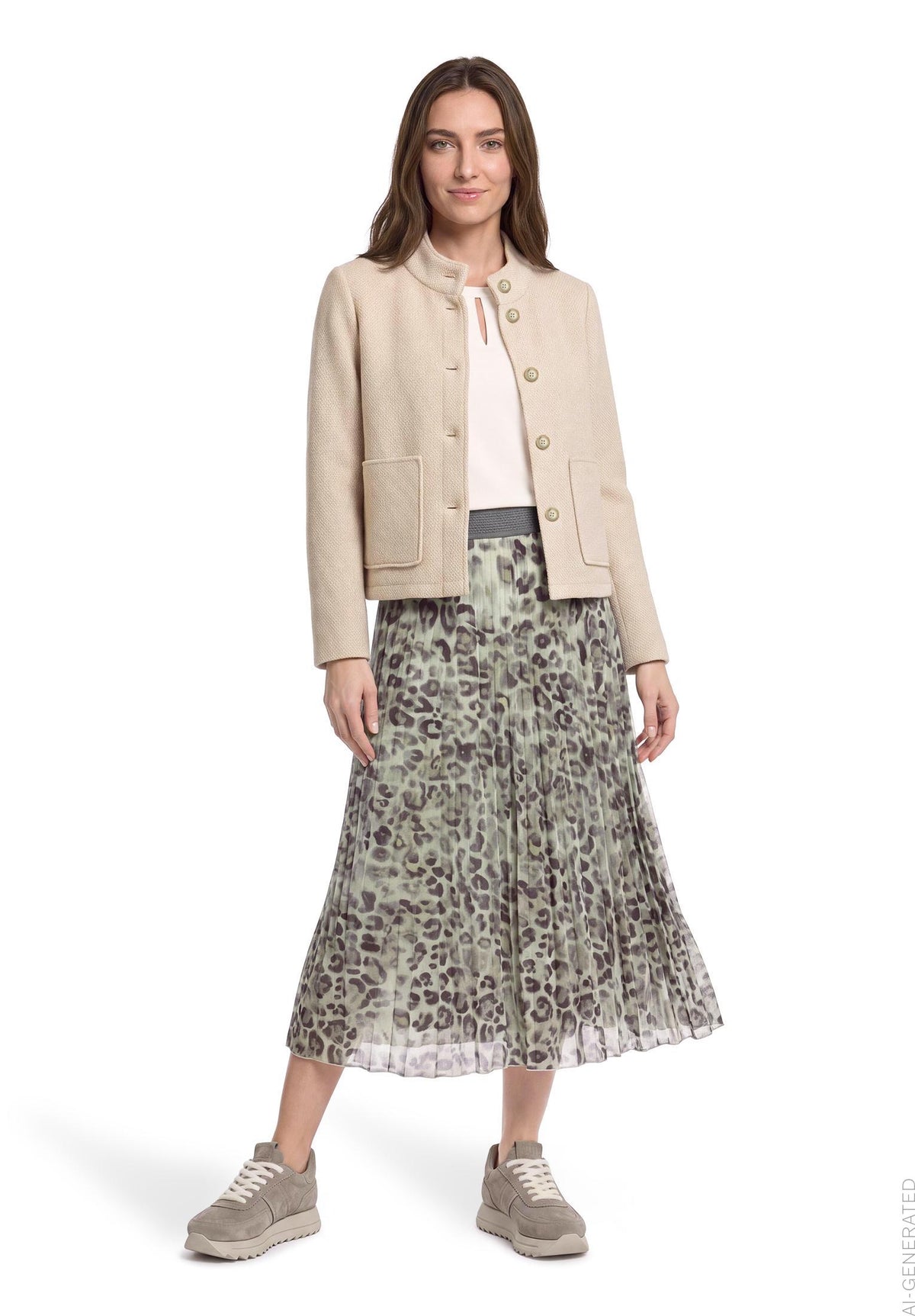 Blazerjacke Kurz 1/1 Arm Bright Taupe Bild 5