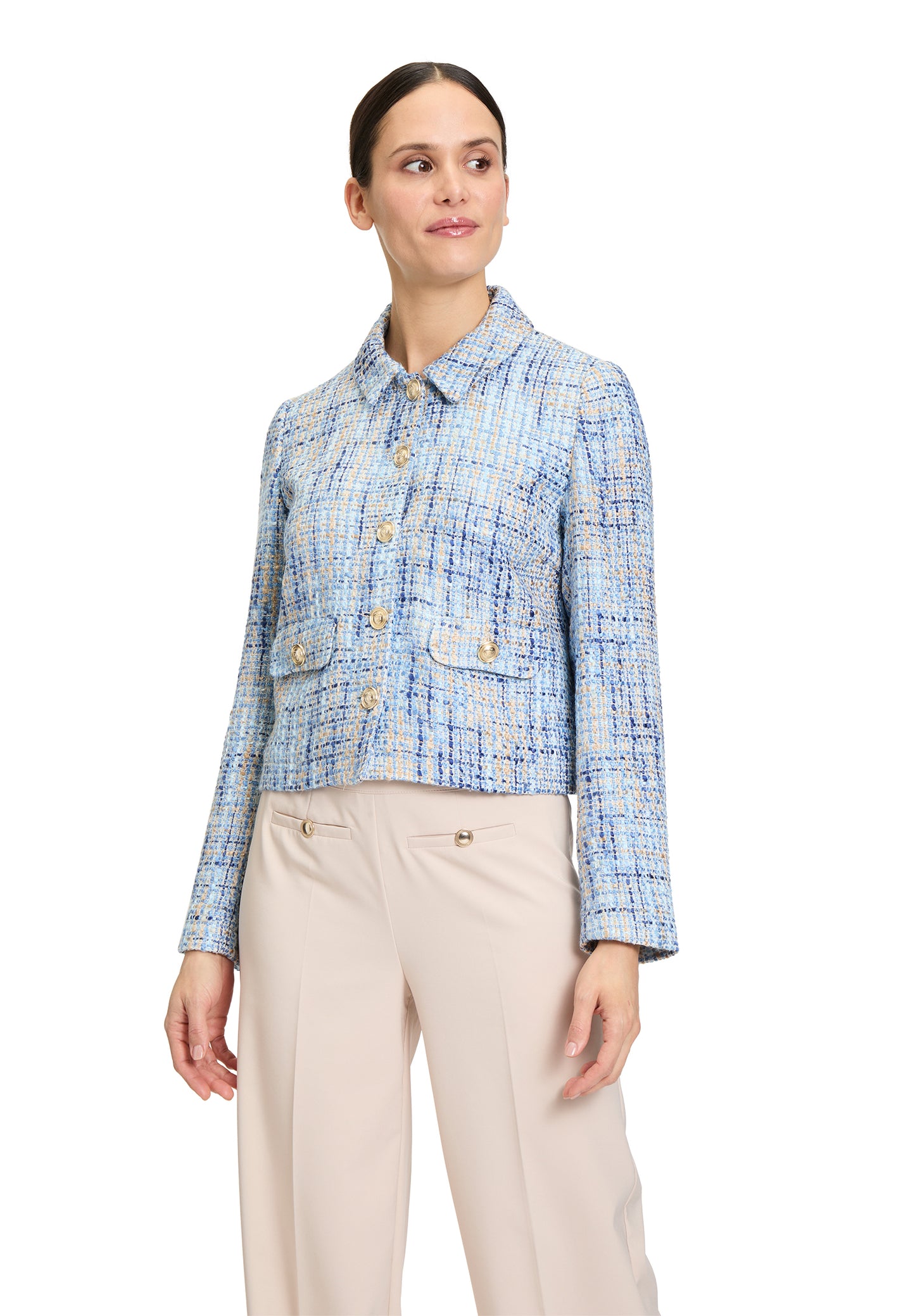 Blazerjacke Kurz 1/1 Arm Blue/Blue Bild 3