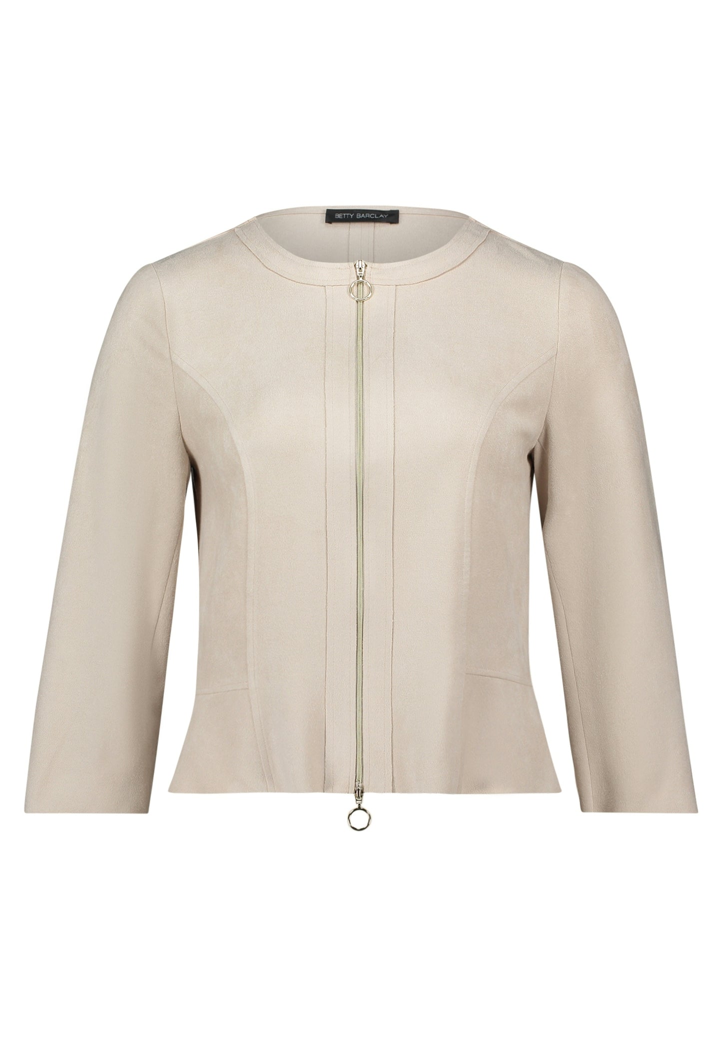 Blazerjacke Kurz 3/4 Arm Light Beige Bild 1