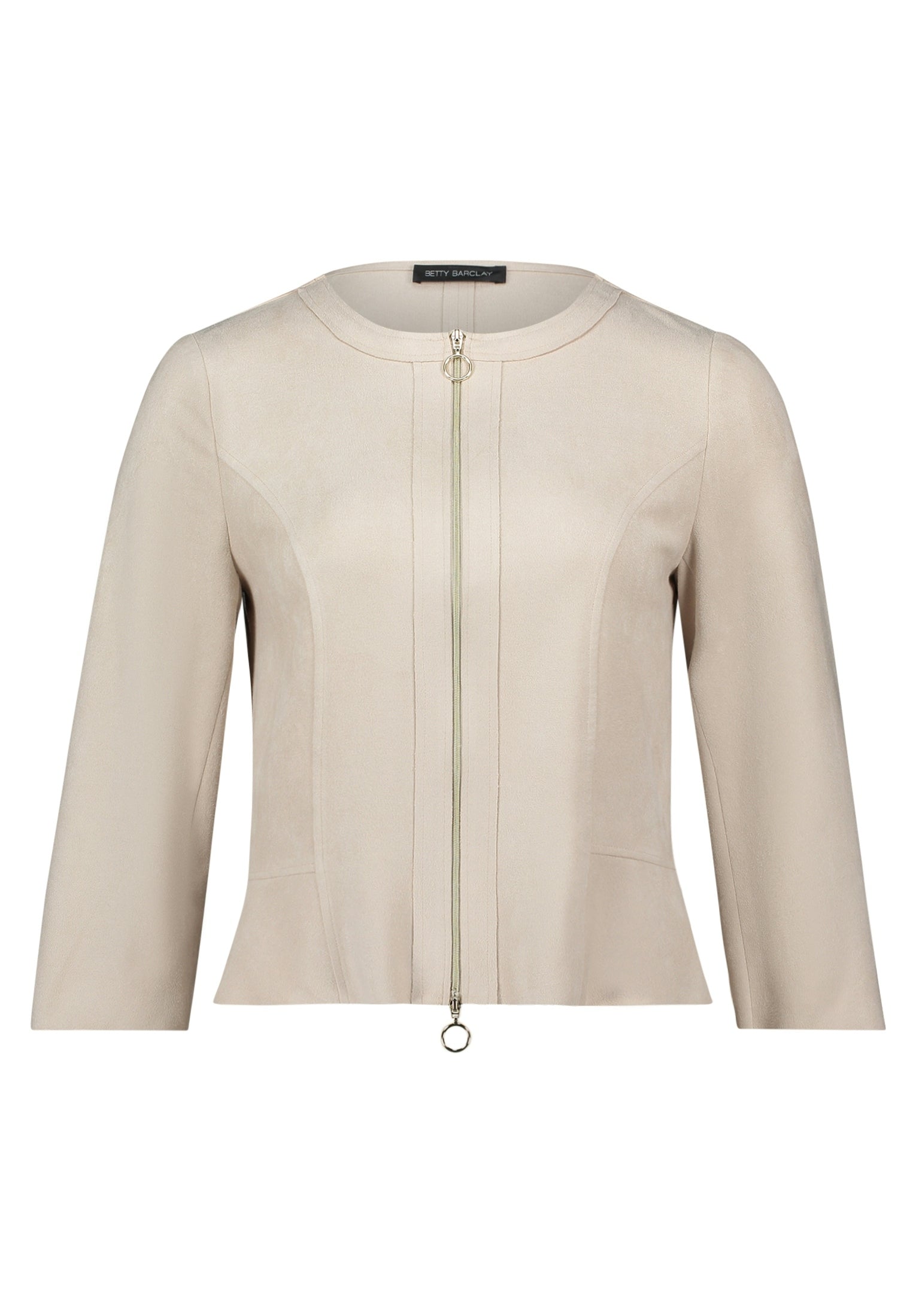 Blazerjacke Kurz 3/4 Arm Light Beige Bild 1