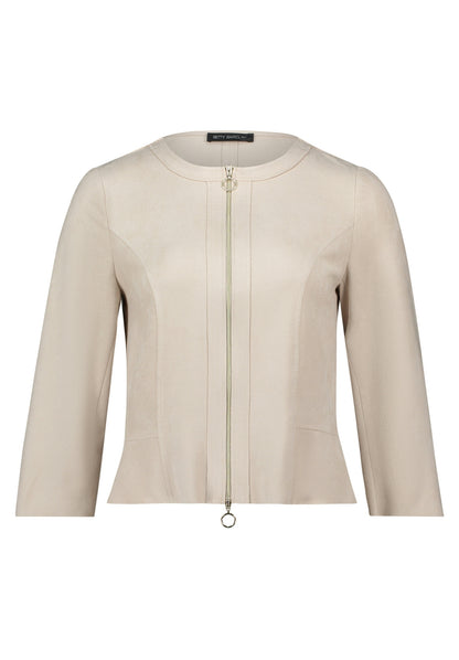 Blazerjacke Kurz 3/4 Arm Light Beige Bild 1