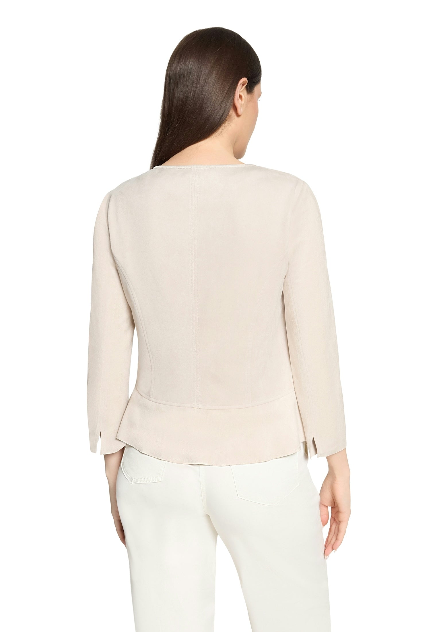 Blazerjacke Kurz 3/4 Arm Light Beige Bild 4
