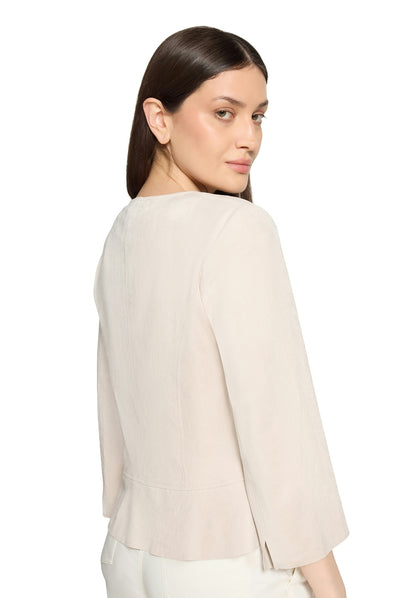 Blazerjacke Kurz 3/4 Arm Light Beige Bild 7