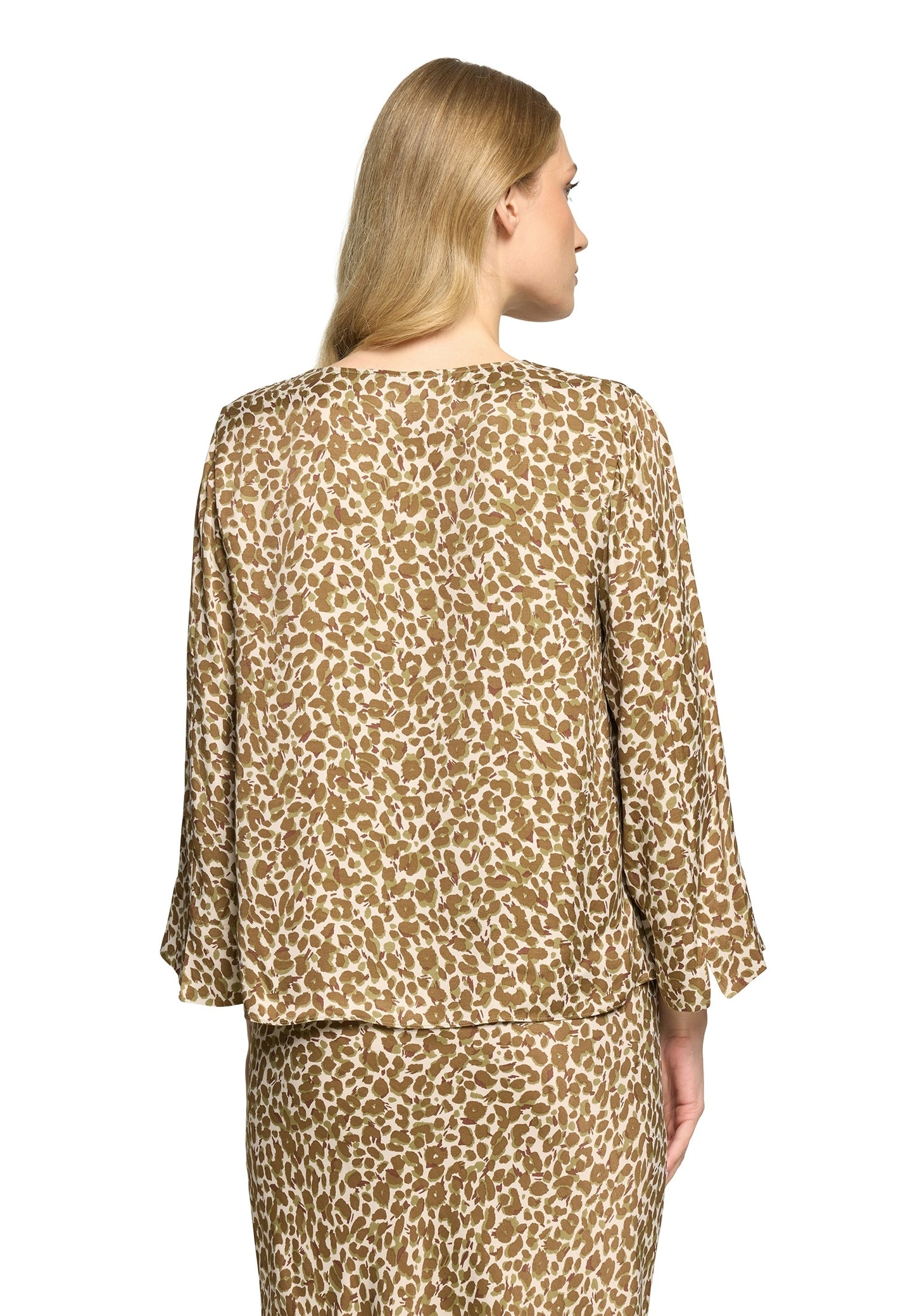 Bluse Kurz 1/1 Arm Beige/Khaki Bild 4